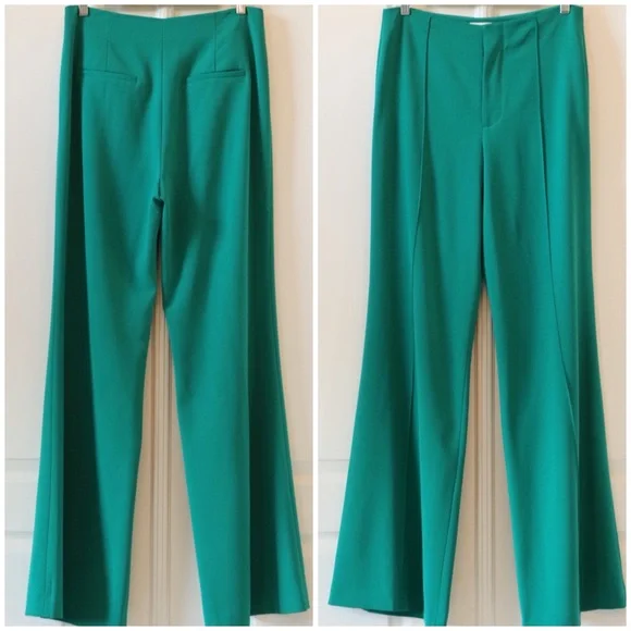 ALICE + OLIVIA Dylan High Waisted Wide Leg Pants - Picture 9 of 11